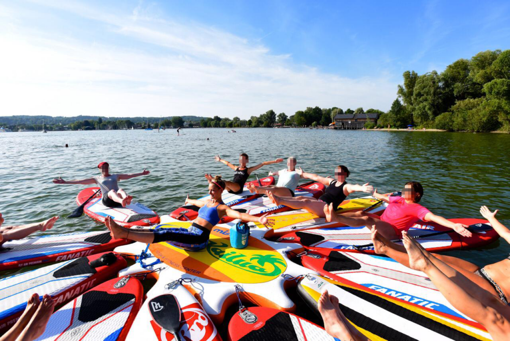 Firmenevent Yoga SUP See Oberbayern
